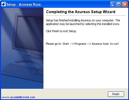 Instalacion Azureus Vuze Completada